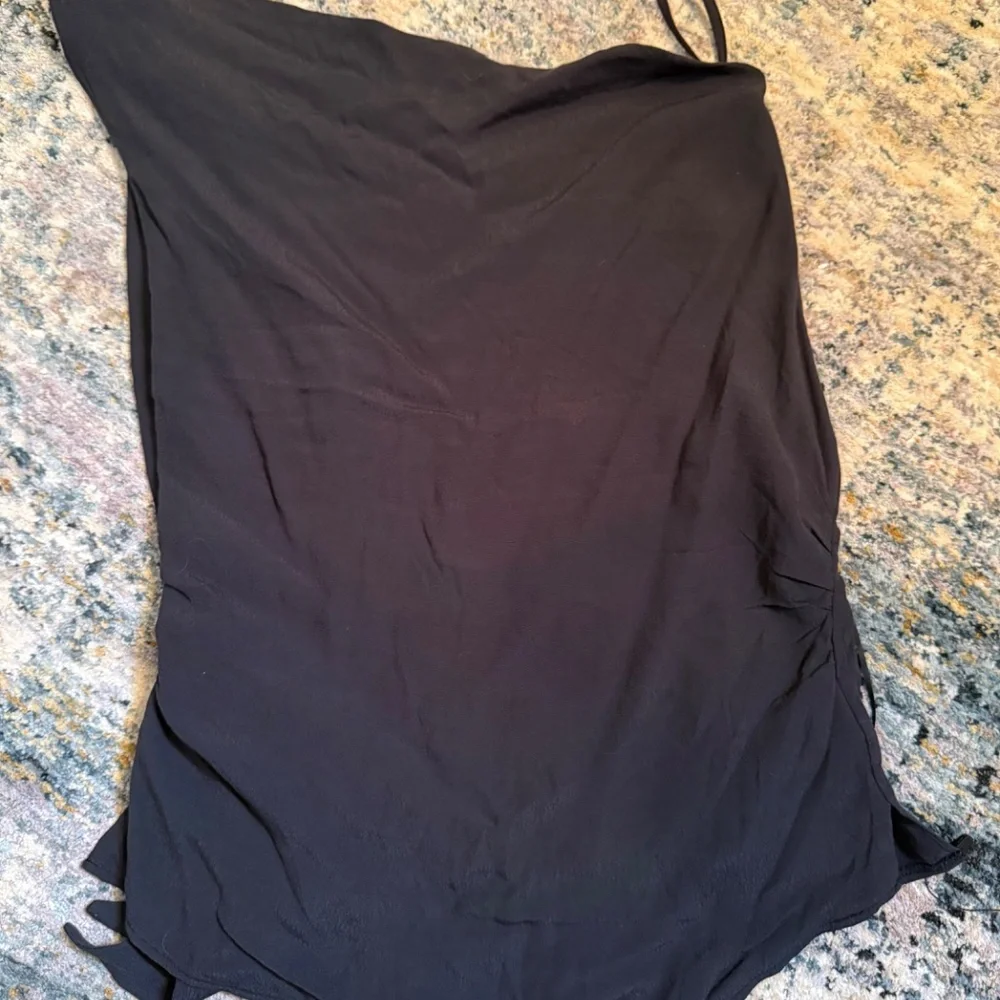 Free People True To You Black Asymmetric Tank